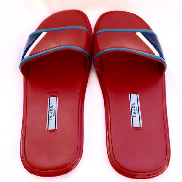 PRADA Forma Flat Slide Sandal Sz. 7 - Picture 5 of 9